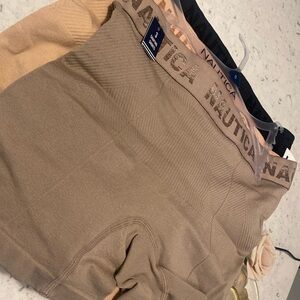 Nautica Men's Boxer Briefs in Tan and Black